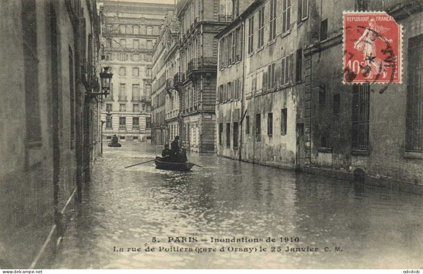 DESTOCKAGE Avant fermeture boutique BON LOT 100 CPA INONDATIONS PARIS 1910   (toutes scannées )