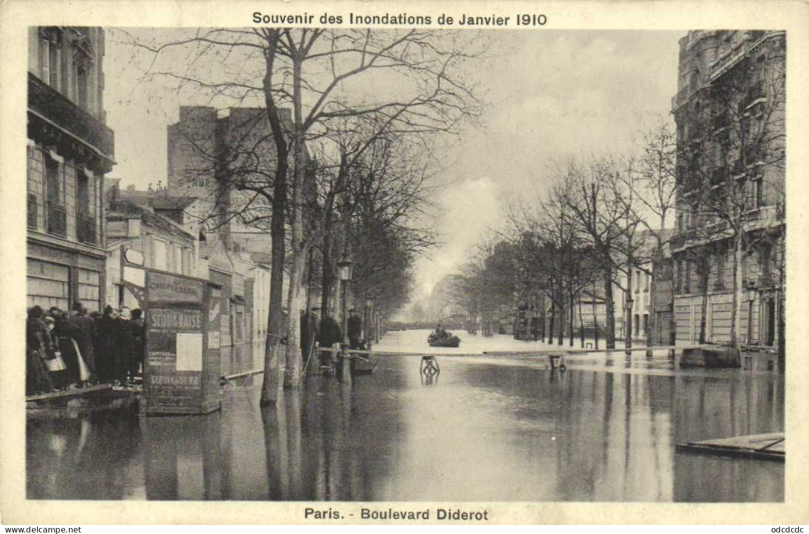 DESTOCKAGE Avant fermeture boutique BON LOT 100 CPA INONDATIONS PARIS 1910   (toutes scannées )