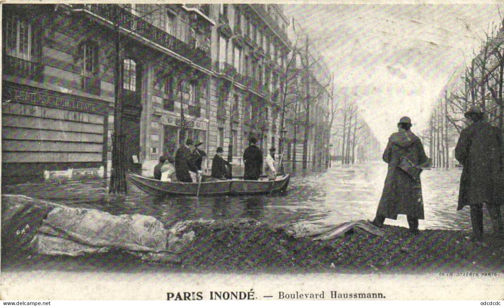 DESTOCKAGE Avant fermeture boutique BON LOT 100 CPA INONDATIONS PARIS 1910   (toutes scannées )