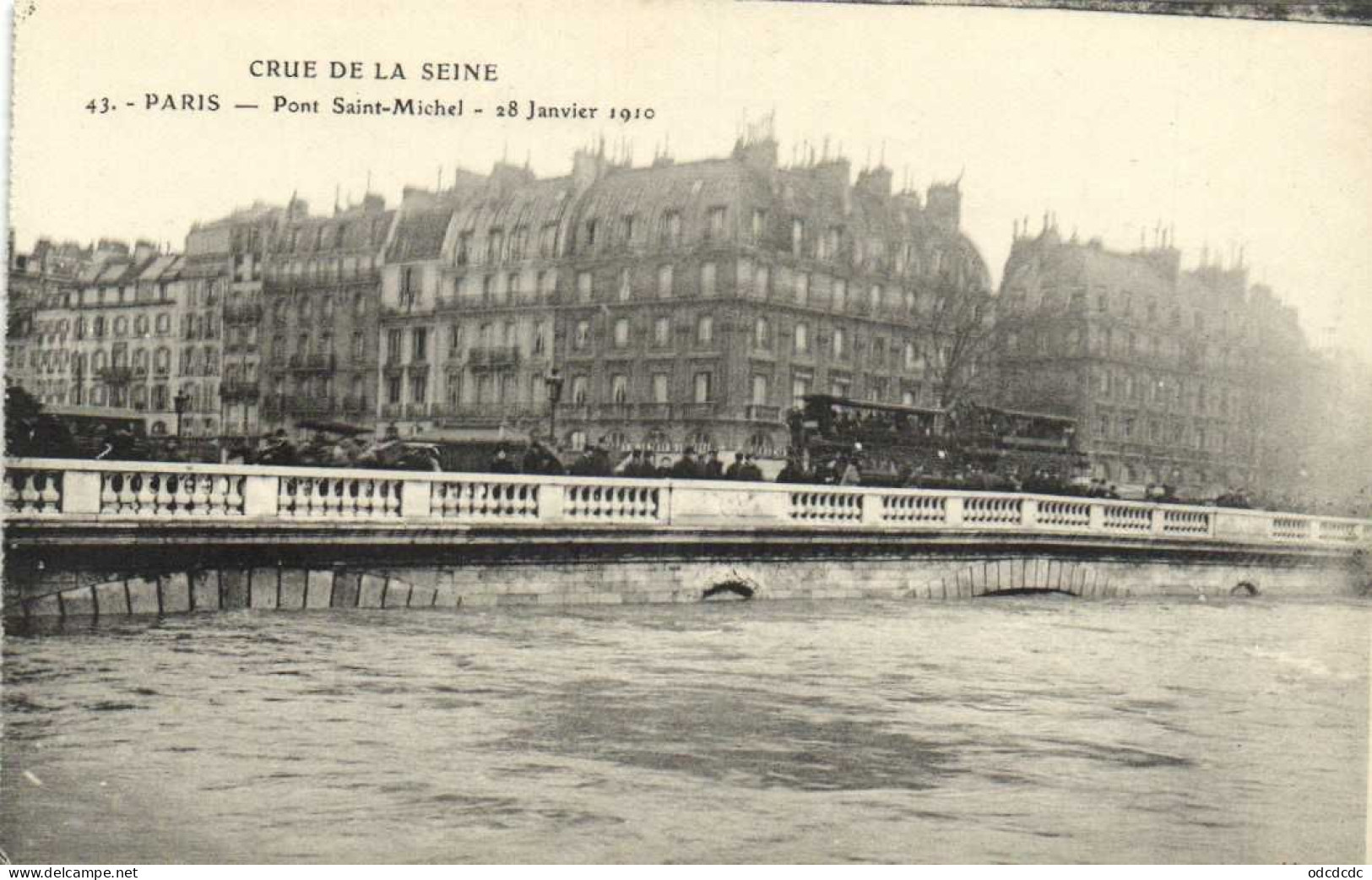 DESTOCKAGE Avant fermeture boutique BON LOT 100 CPA INONDATIONS PARIS 1910   (toutes scannées )