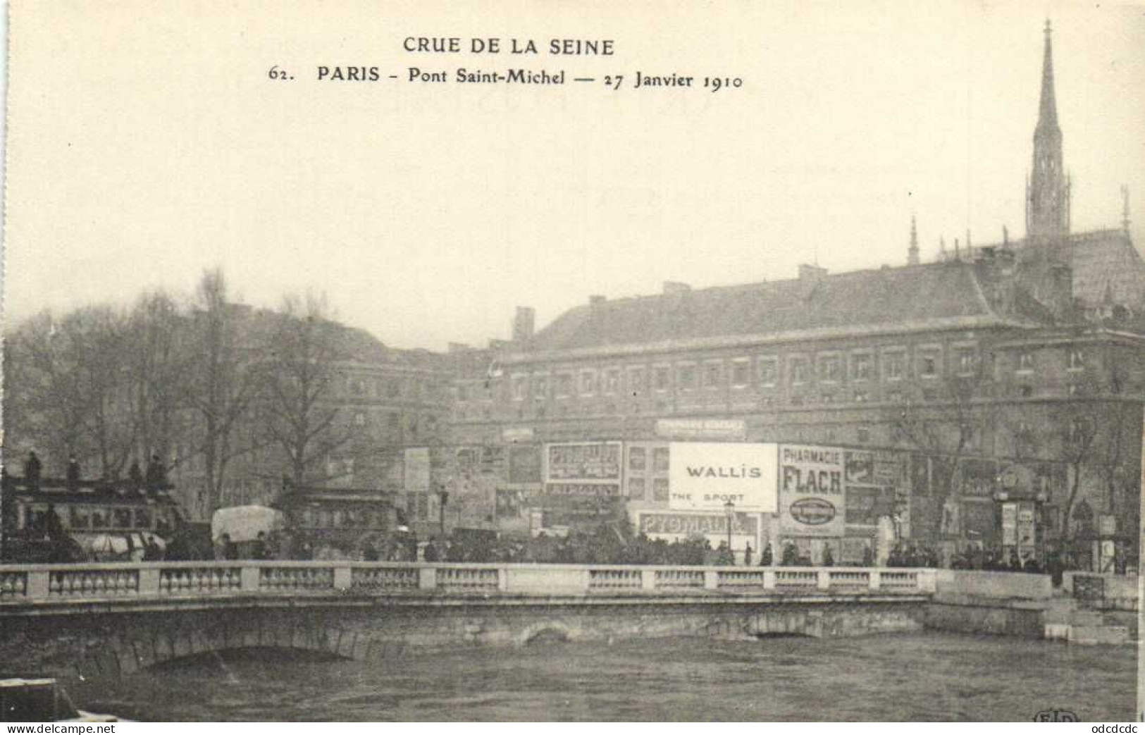 DESTOCKAGE Avant fermeture boutique BON LOT 100 CPA INONDATIONS PARIS 1910   (toutes scannées )