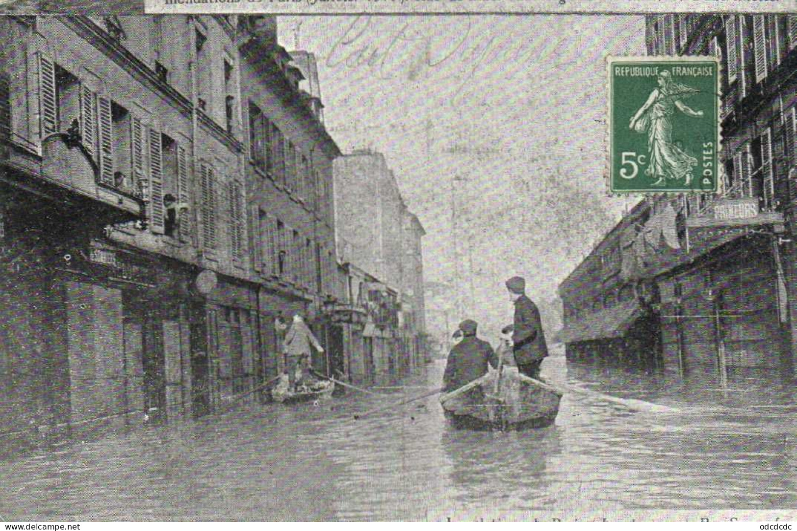 DESTOCKAGE Avant fermeture boutique BON LOT 100 CPA INONDATIONS PARIS 1910   (toutes scannées )