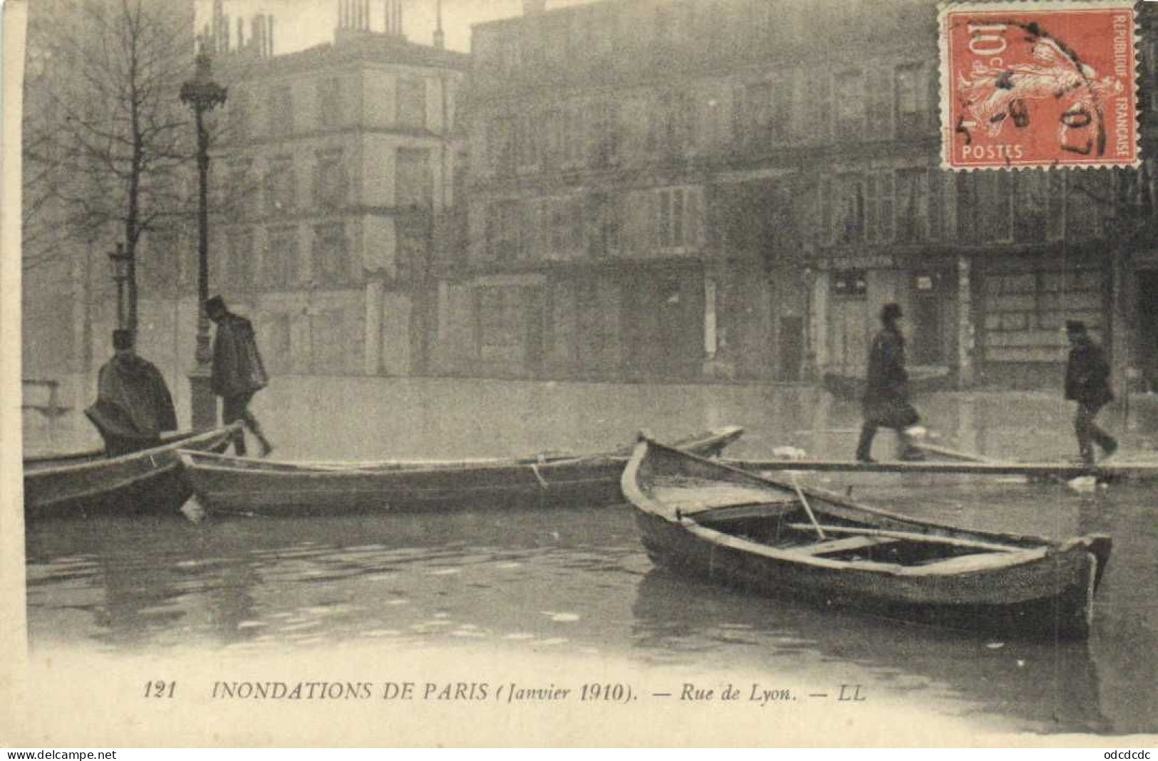 DESTOCKAGE Avant fermeture boutique BON LOT 100 CPA INONDATIONS PARIS 1910   (toutes scannées )