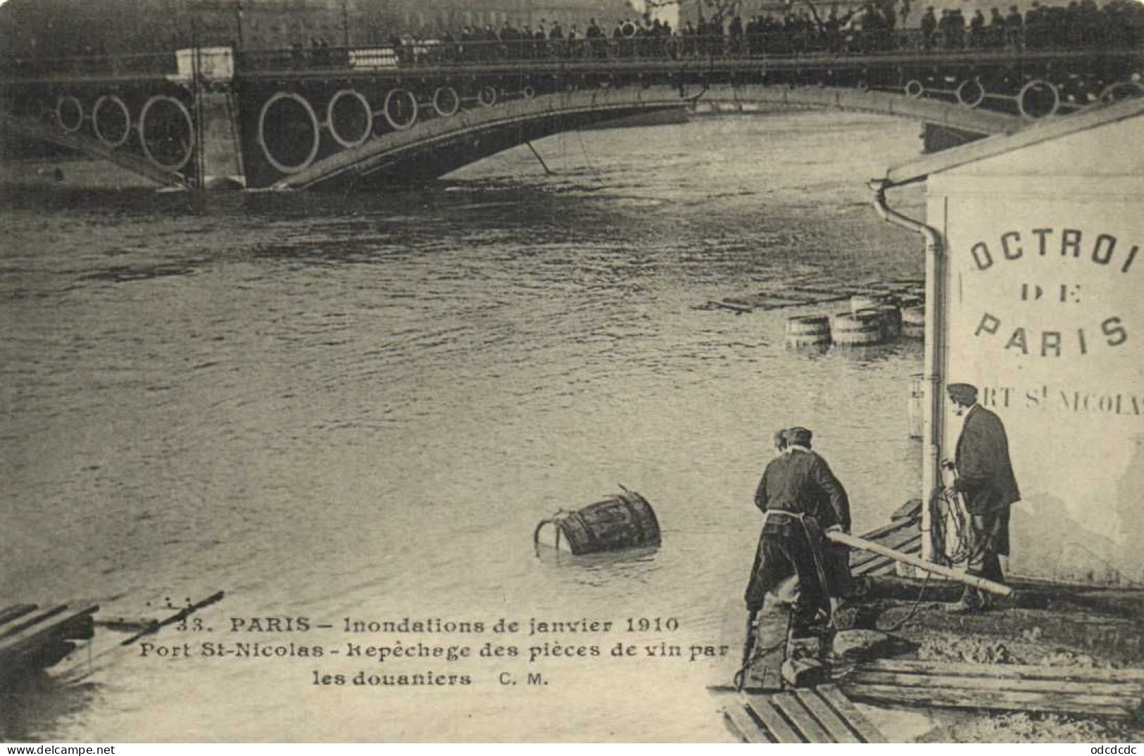 DESTOCKAGE Avant fermeture boutique BON LOT 100 CPA INONDATIONS PARIS 1910   (toutes scannées )