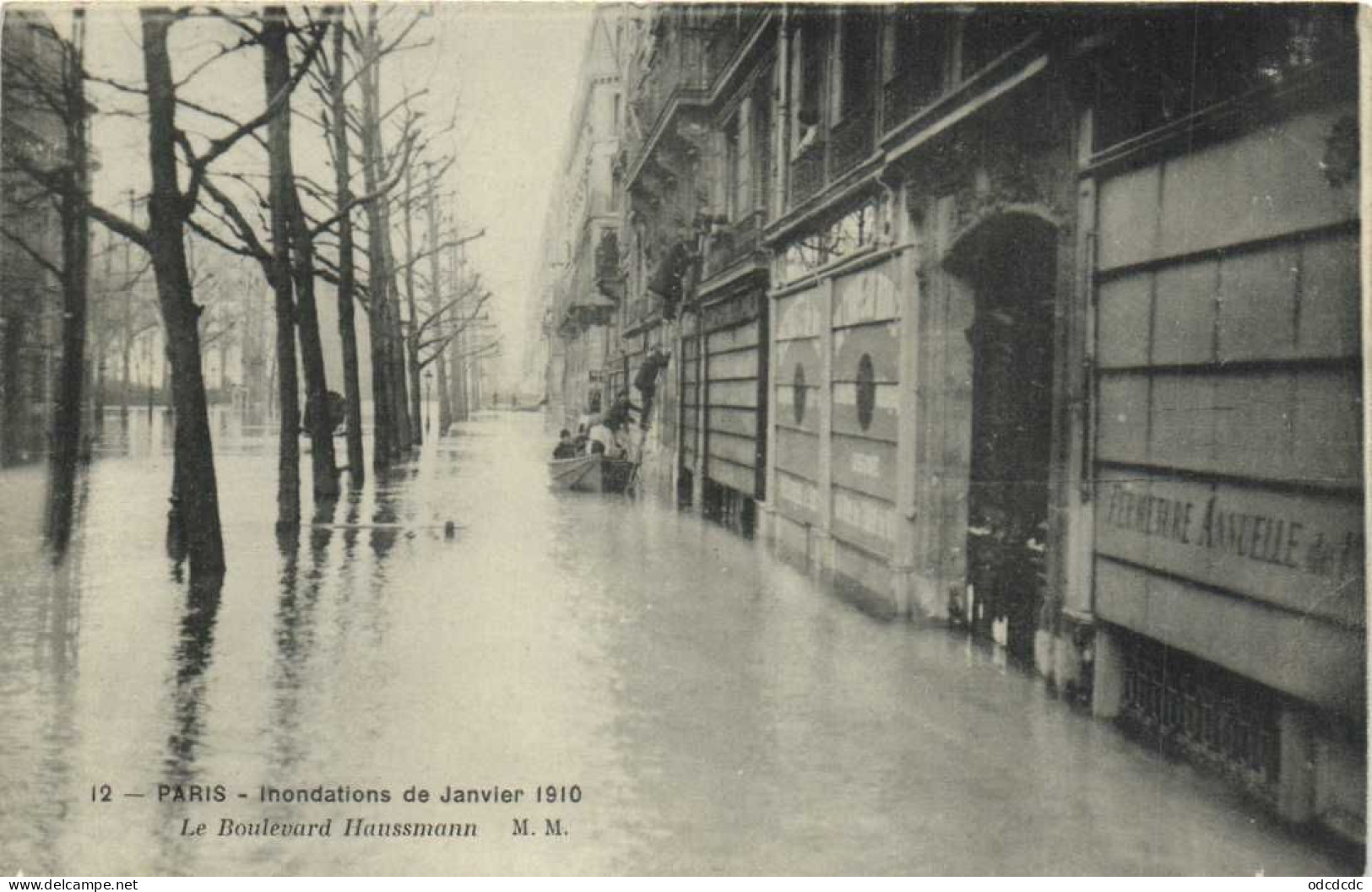 DESTOCKAGE Avant fermeture boutique BON LOT 100 CPA INONDATIONS PARIS 1910   (toutes scannées )