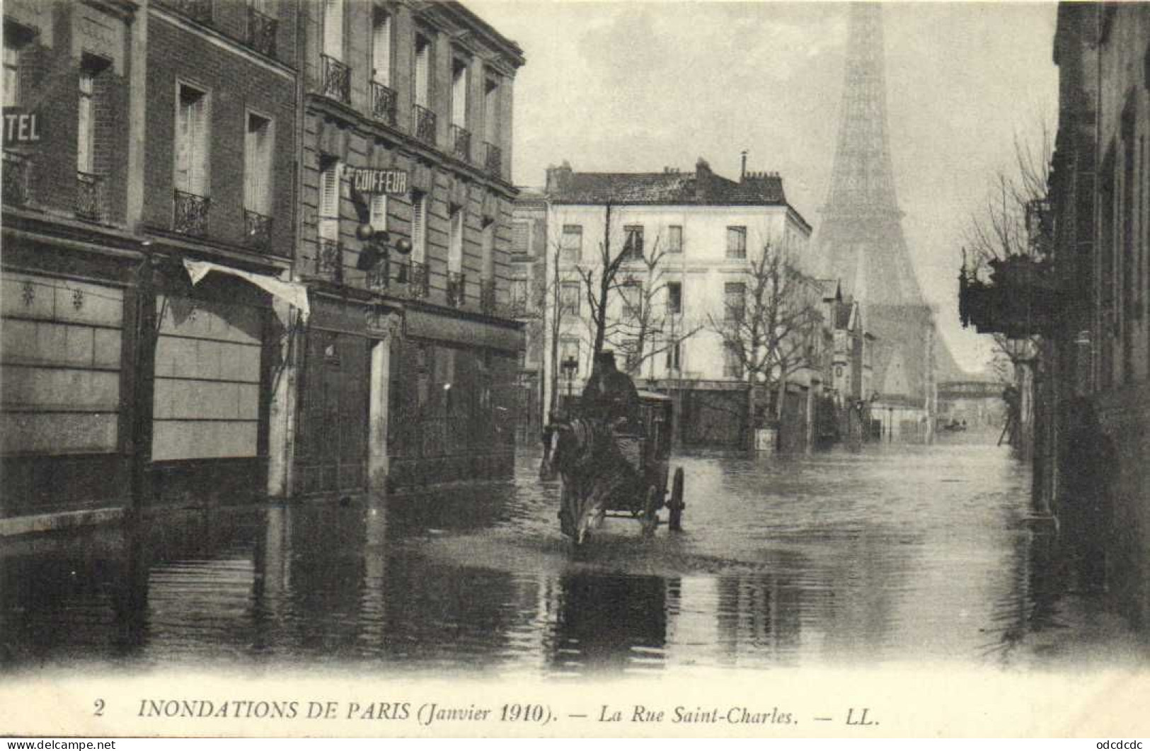 DESTOCKAGE Avant fermeture boutique BON LOT 100 CPA INONDATIONS PARIS 1910   (toutes scannées )