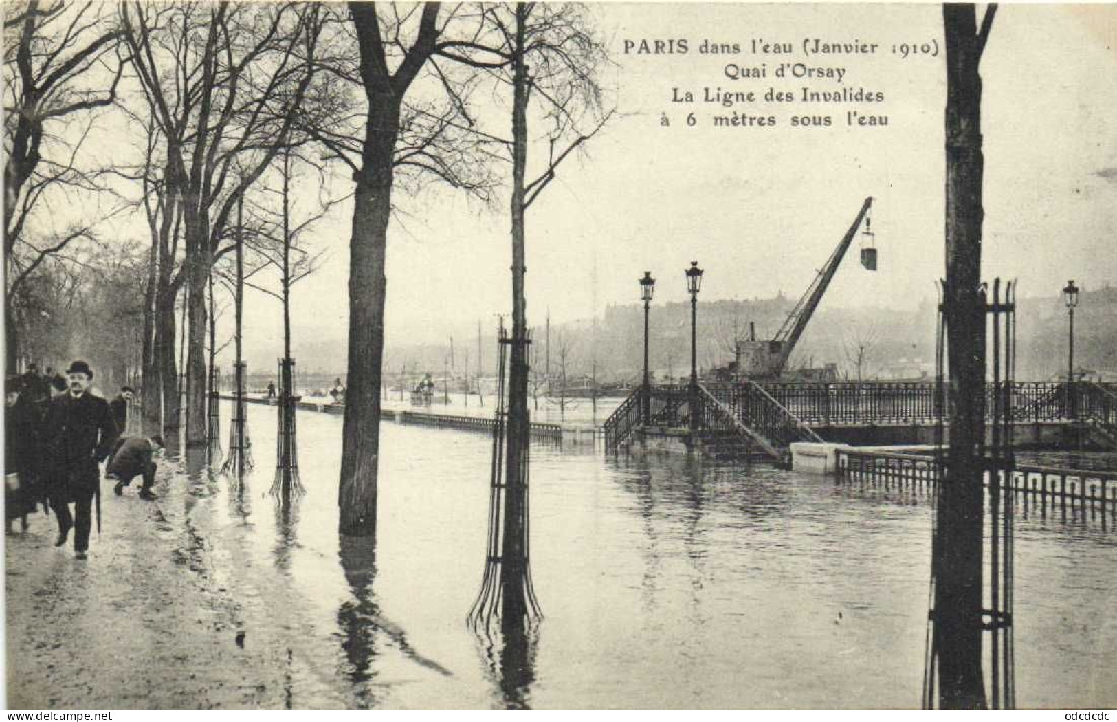 DESTOCKAGE Avant fermeture boutique BON LOT 100 CPA INONDATIONS PARIS 1910   (toutes scannées )