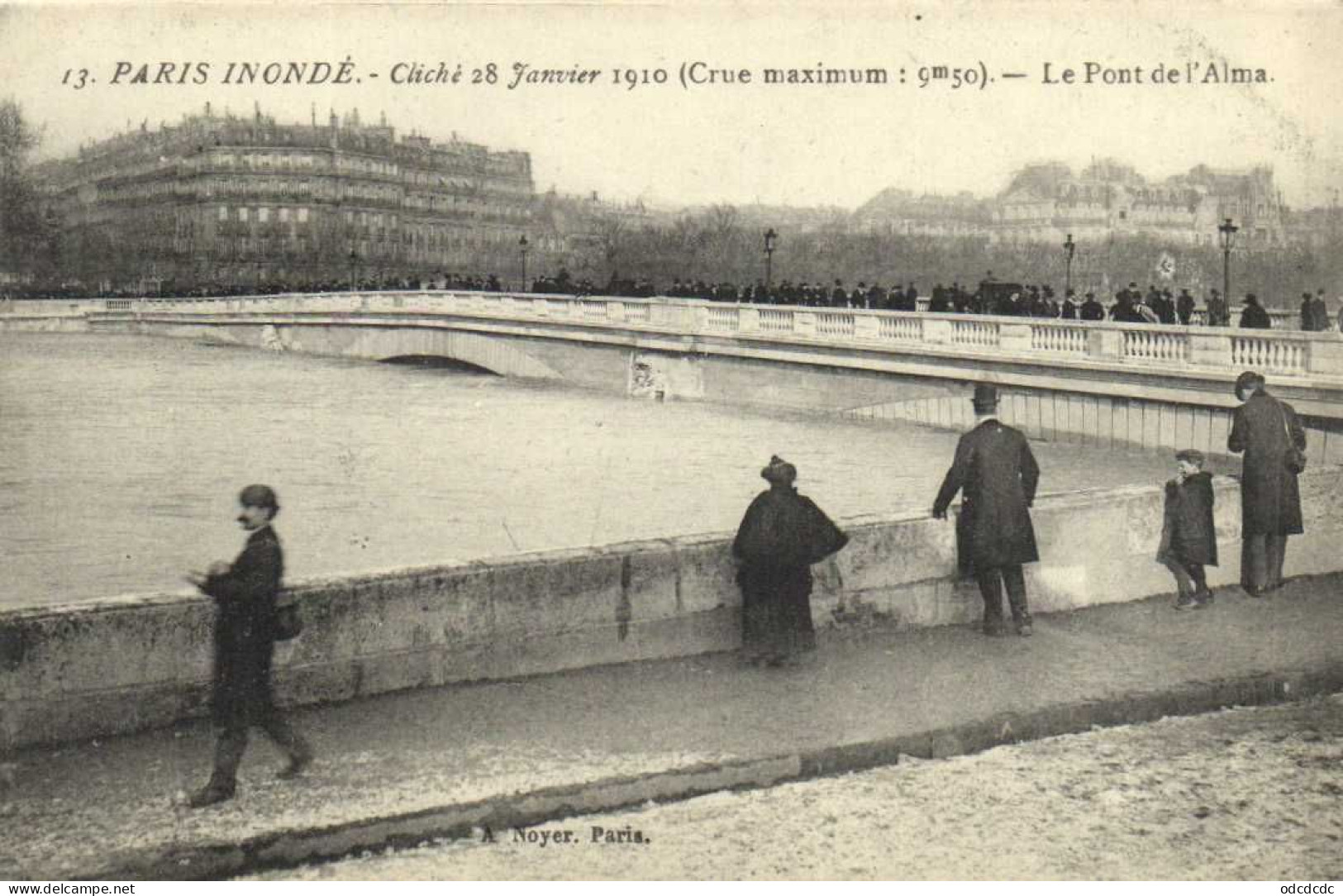 DESTOCKAGE Avant fermeture boutique BON LOT 100 CPA INONDATIONS PARIS 1910   (toutes scannées )