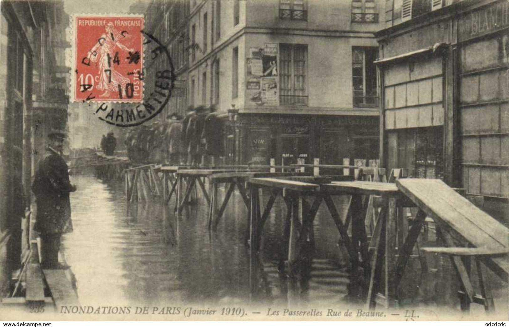 DESTOCKAGE Avant fermeture boutique BON LOT 100 CPA INONDATIONS PARIS 1910   (toutes scannées )