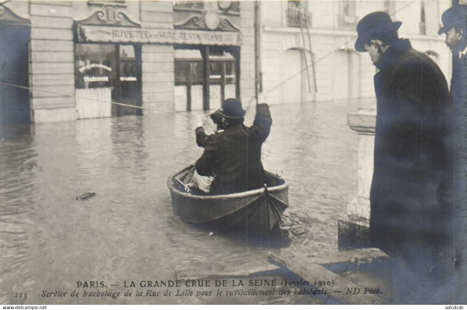 DESTOCKAGE Avant fermeture boutique BON LOT 100 CPA INONDATIONS PARIS 1910   (toutes scannées )