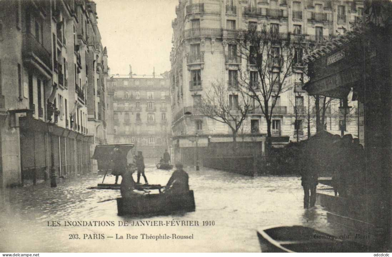 DESTOCKAGE Avant fermeture boutique BON LOT 100 CPA INONDATIONS PARIS 1910   (toutes scannées )