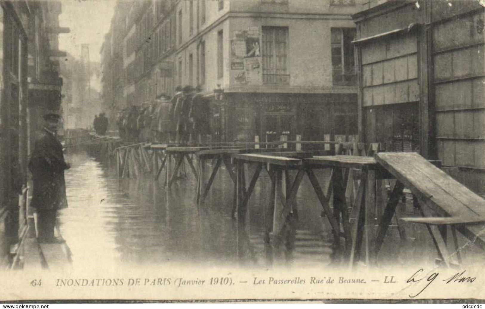 DESTOCKAGE Avant fermeture boutique BON LOT 100 CPA INONDATIONS PARIS 1910   (toutes scannées )