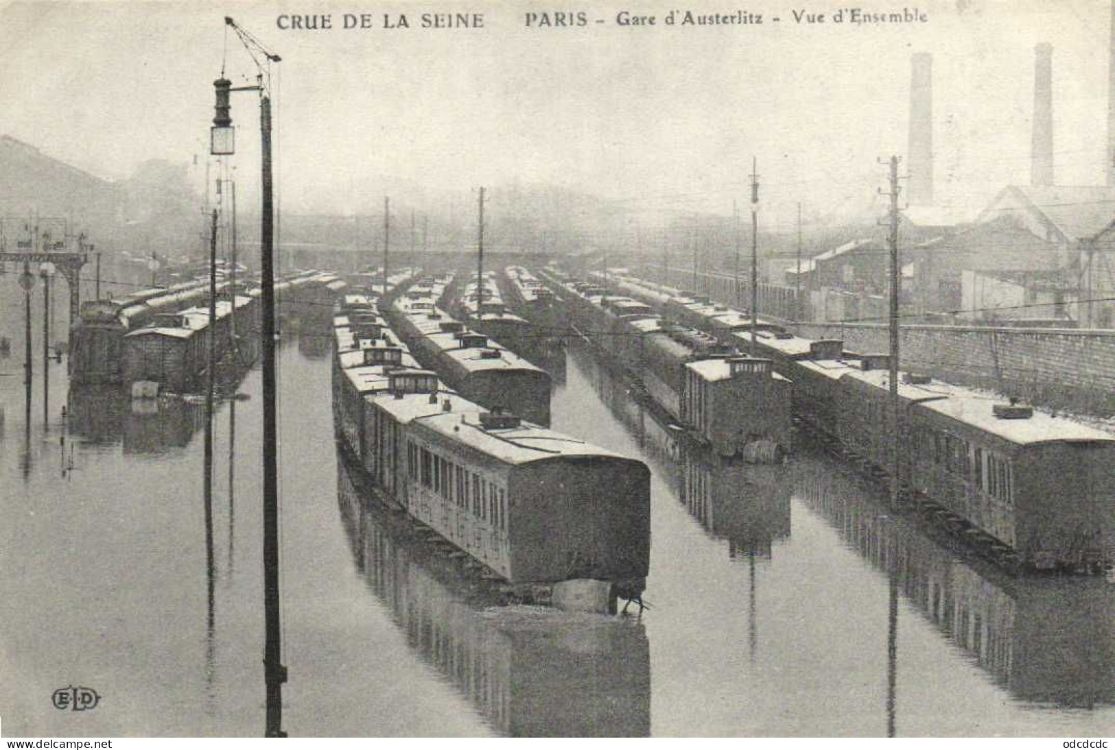 DESTOCKAGE Avant fermeture boutique BON LOT 100 CPA INONDATIONS PARIS 1910   (toutes scannées )