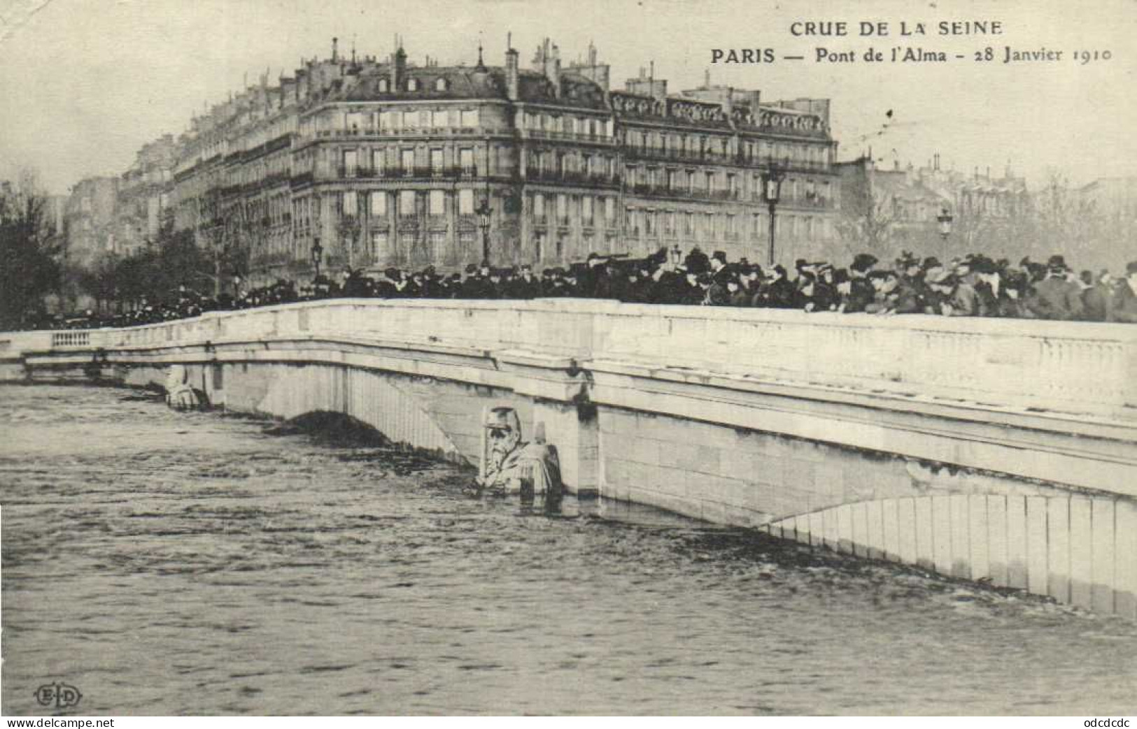 DESTOCKAGE Avant fermeture boutique BON LOT 100 CPA INONDATIONS PARIS 1910   (toutes scannées )