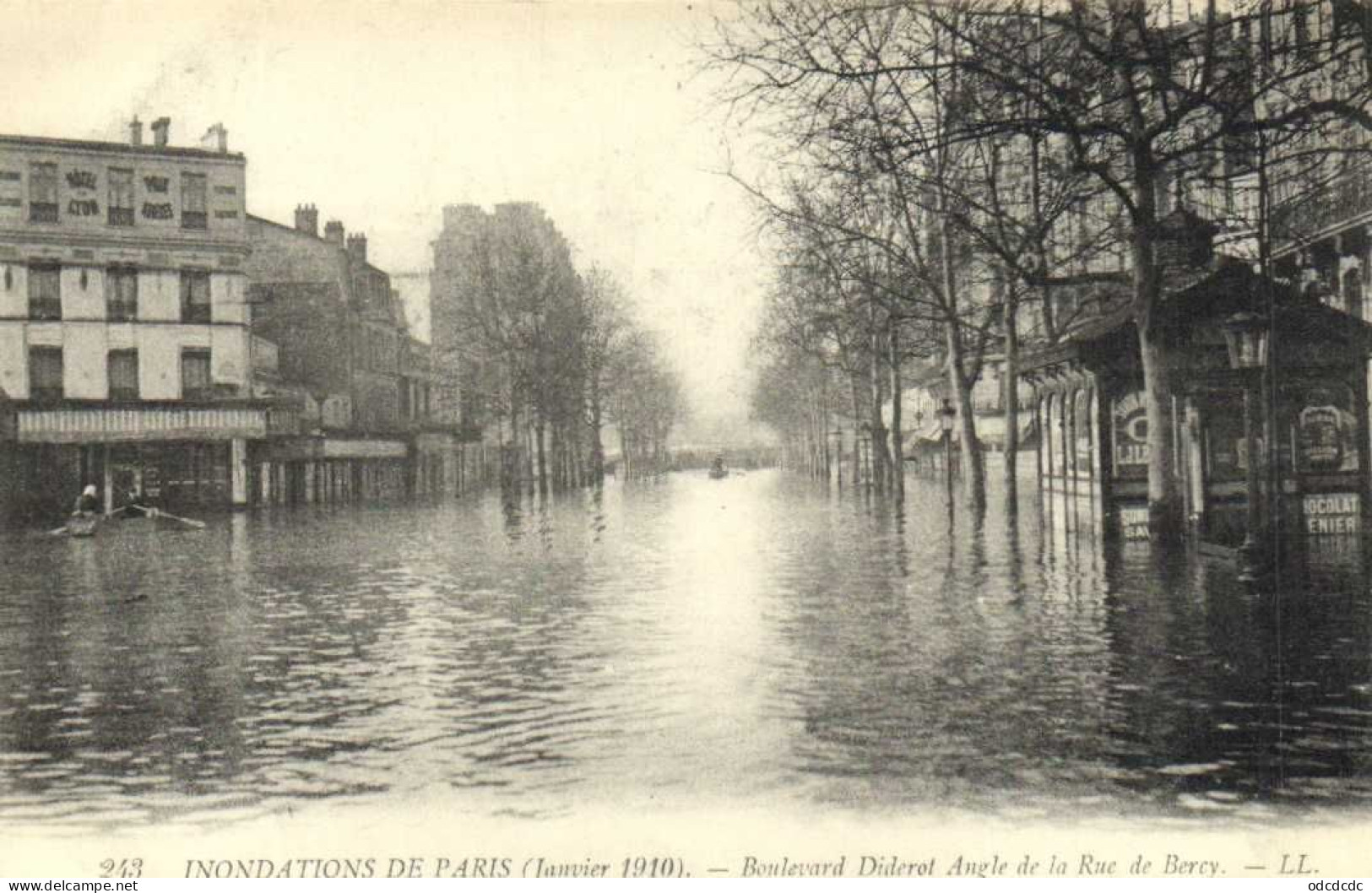 DESTOCKAGE Avant fermeture boutique BON LOT 100 CPA INONDATIONS PARIS 1910   (toutes scannées )