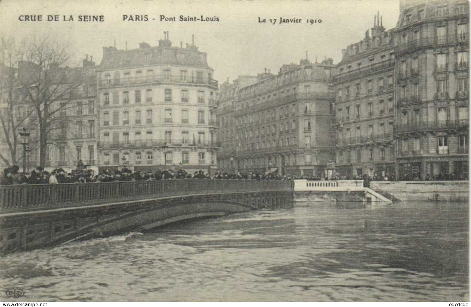 DESTOCKAGE Avant fermeture boutique BON LOT 100 CPA INONDATIONS PARIS 1910   (toutes scannées )