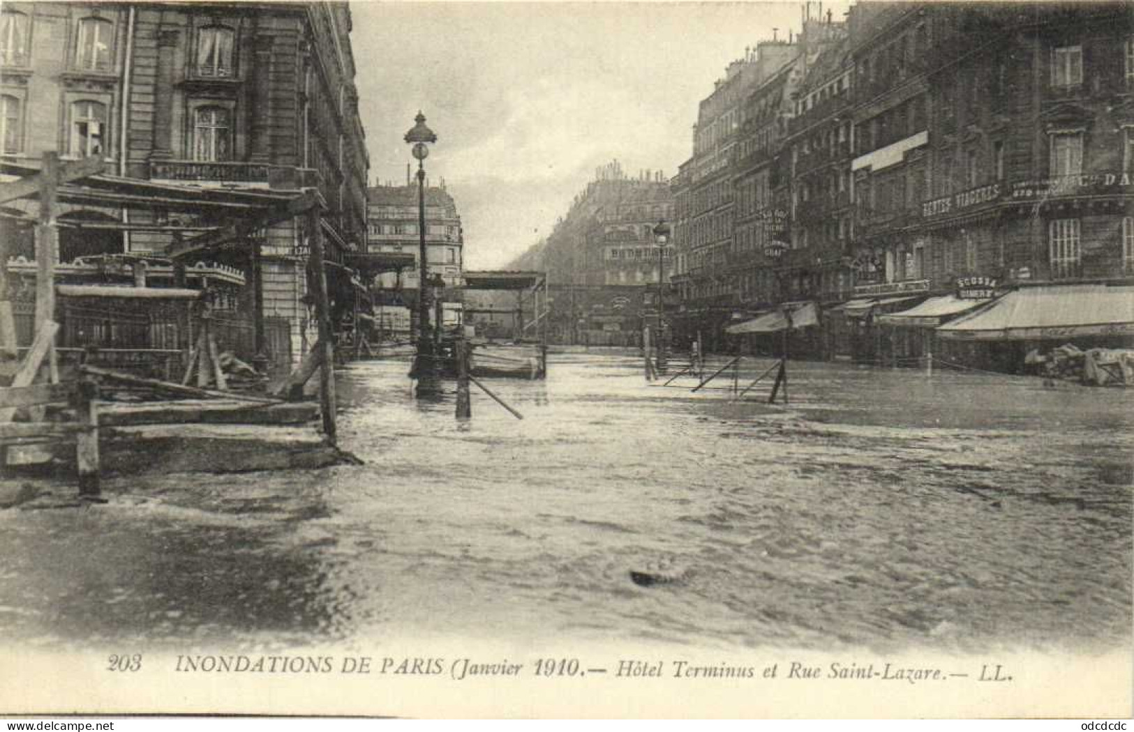 DESTOCKAGE Avant fermeture boutique BON LOT 100 CPA INONDATIONS PARIS 1910   (toutes scannées )