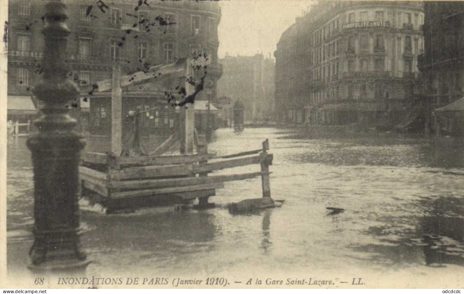 DESTOCKAGE Avant fermeture boutique BON LOT 100 CPA INONDATIONS PARIS 1910   (toutes scannées )