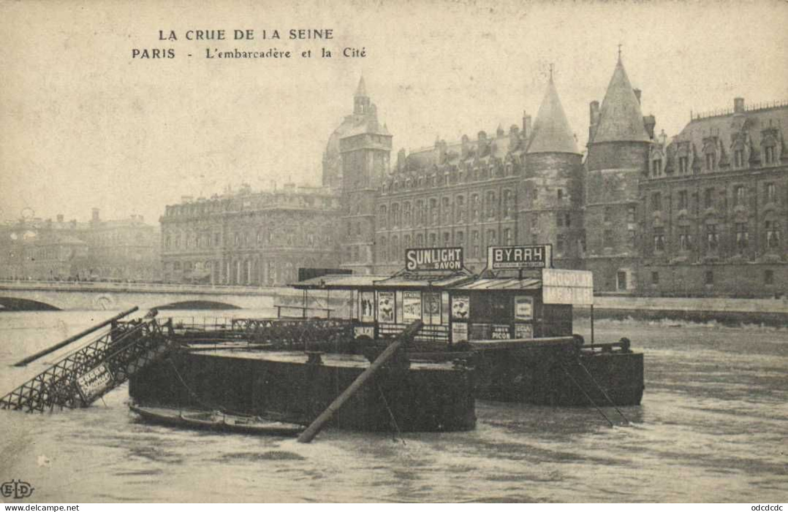 DESTOCKAGE Avant fermeture boutique BON LOT 100 CPA INONDATIONS PARIS 1910   (toutes scannées )