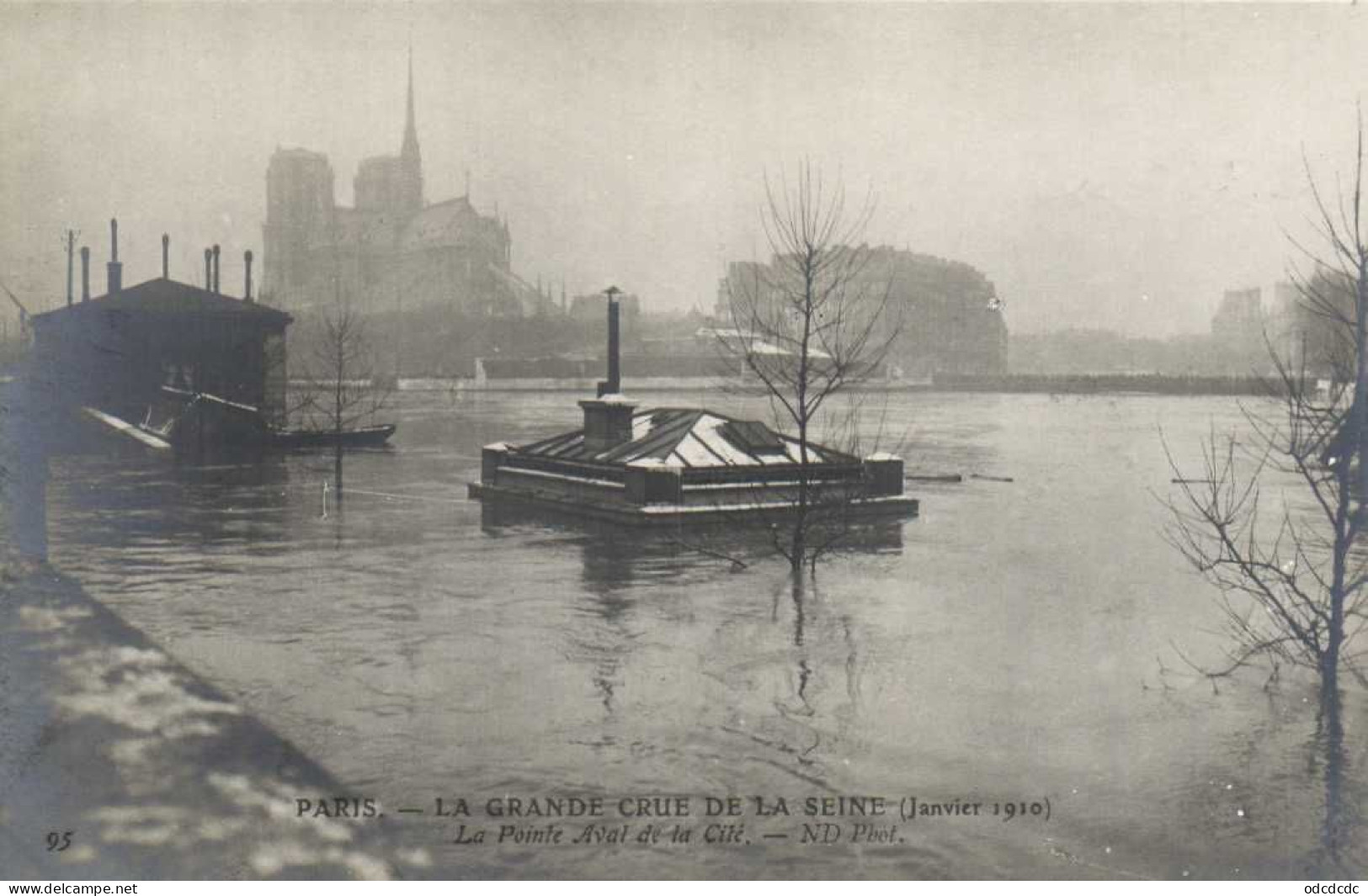 DESTOCKAGE Avant fermeture boutique BON LOT 100 CPA INONDATIONS PARIS 1910   (toutes scannées )