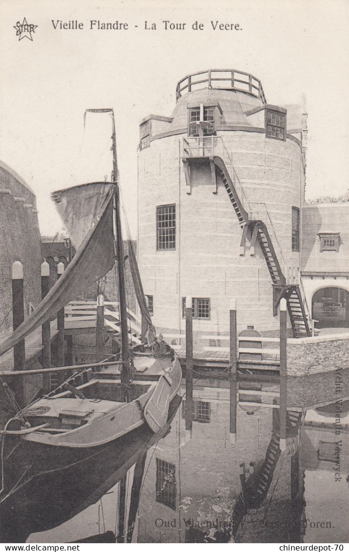 GAND  EXPOSITION 1913  VIEILLE FLANDRE  LA  TOUR DE VERRE - Gent