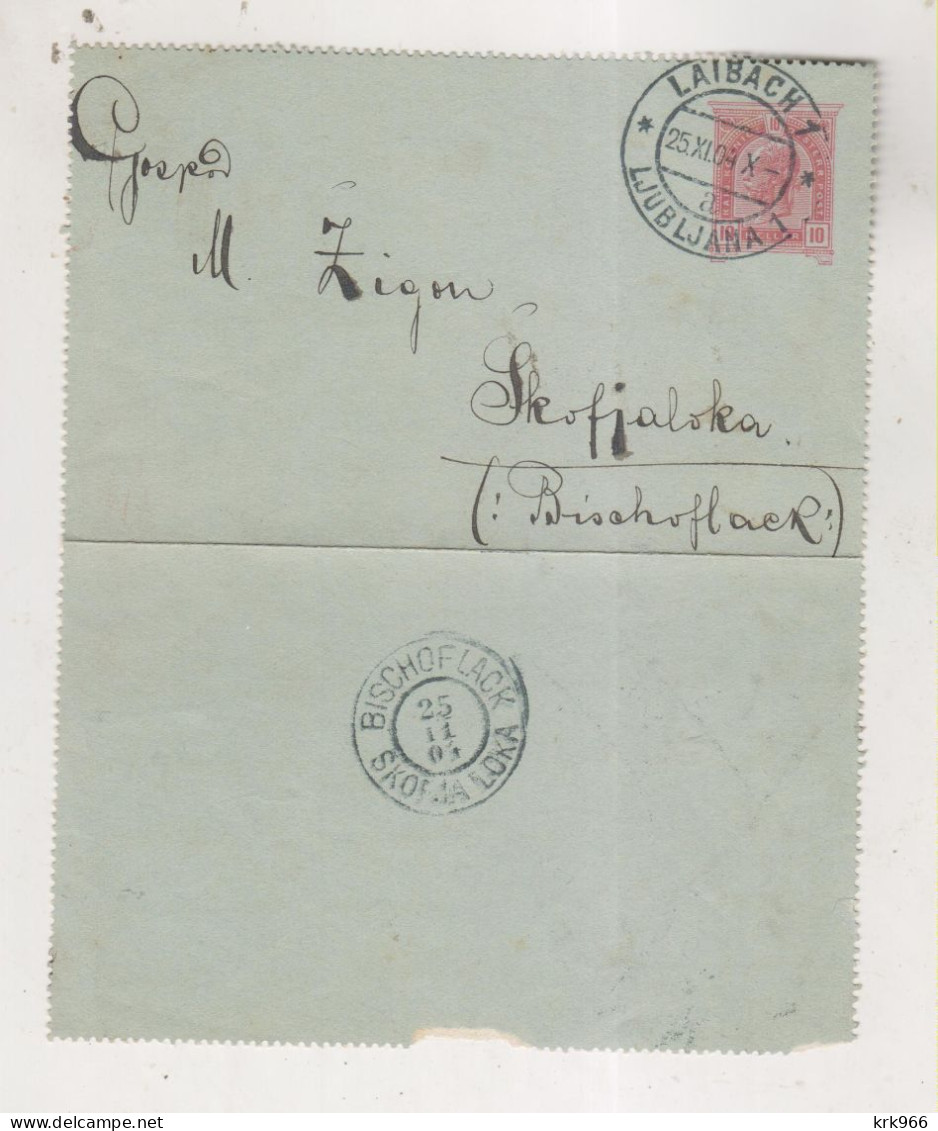 SLOVENIA,Austria 1904 LJUBLJANA LAIBACH Nice Postal Stationery - Eslovenia