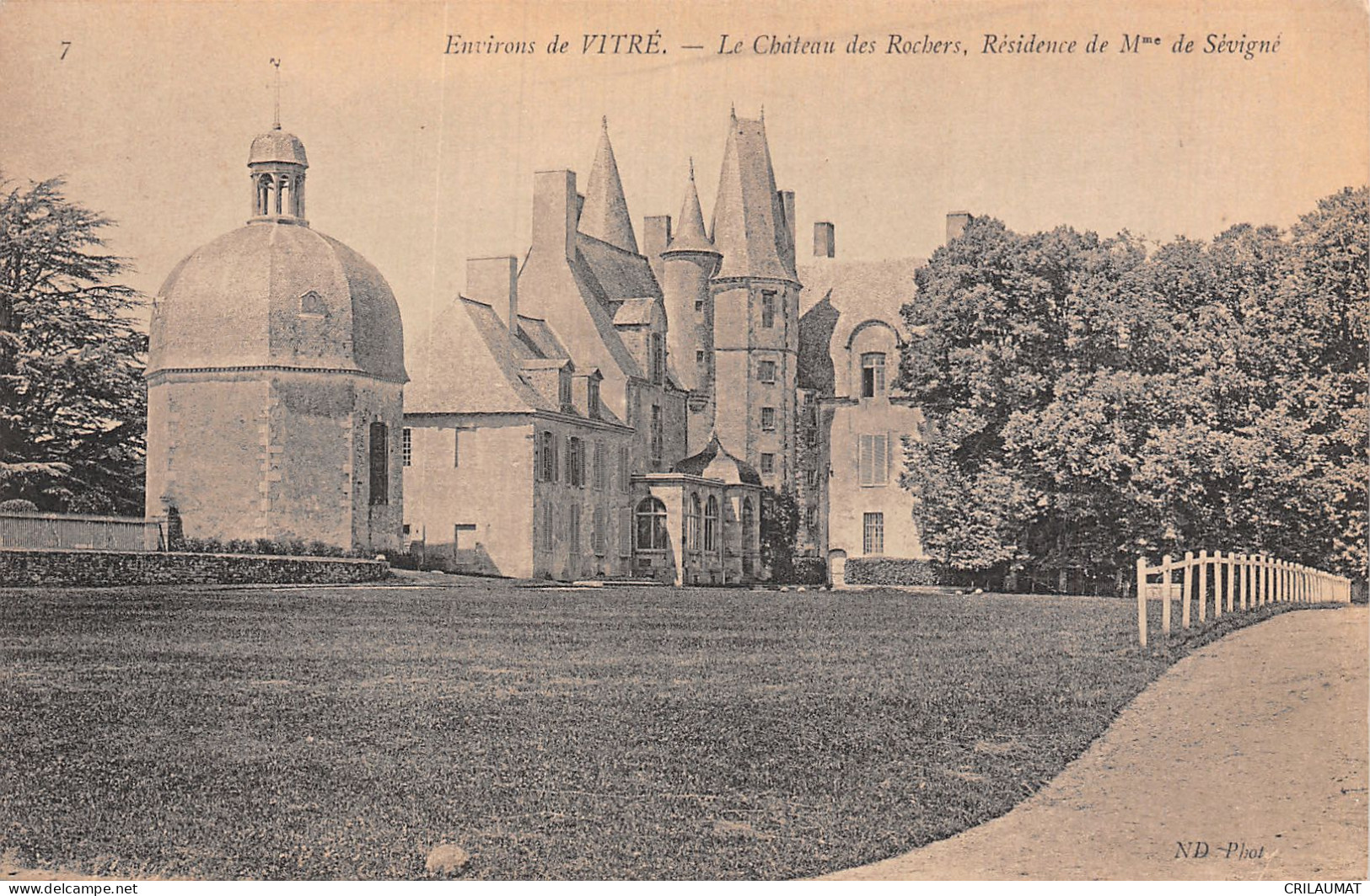 35-VITRE CHATEAU DES ROCHERS-N°T5062-B/0165 - Vitre