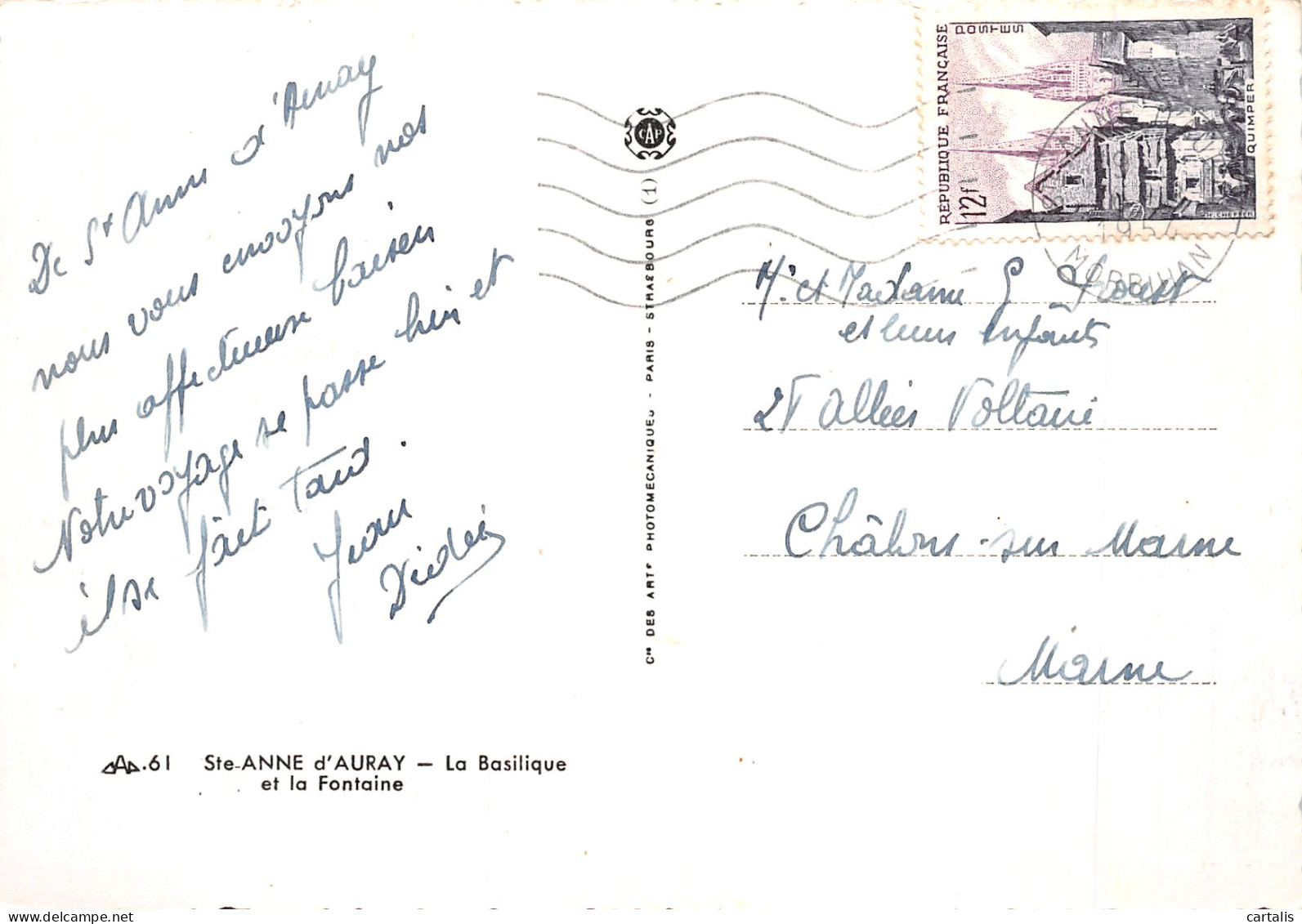 56-SAINTE ANNE D AURAY-N°4257-A/0399 - Sainte Anne D'Auray