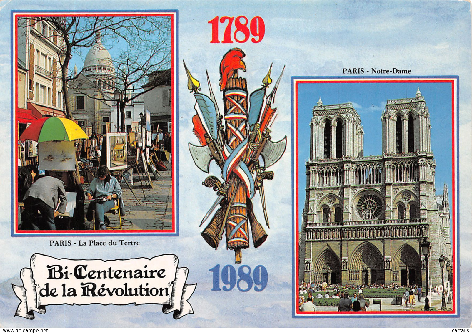 75-PARIS NOTRE DAME ET PLACE DU TERTRE-N°4257-A/0323 - Notre-Dame De Paris