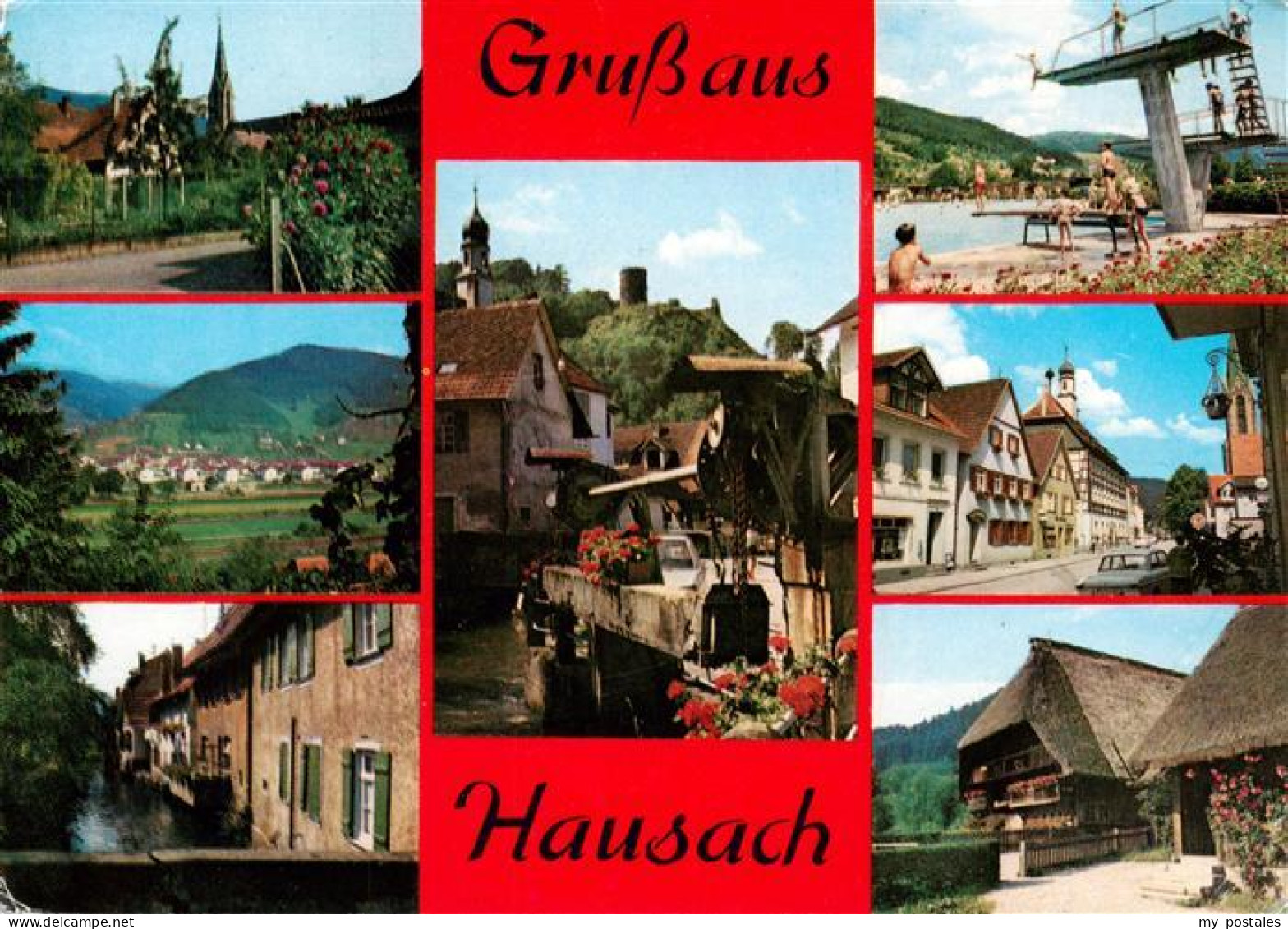 73928743 Hausach Orts Und Teilansichten Schwimmbad Strasse Schwarzwaldhaus - Hausach
