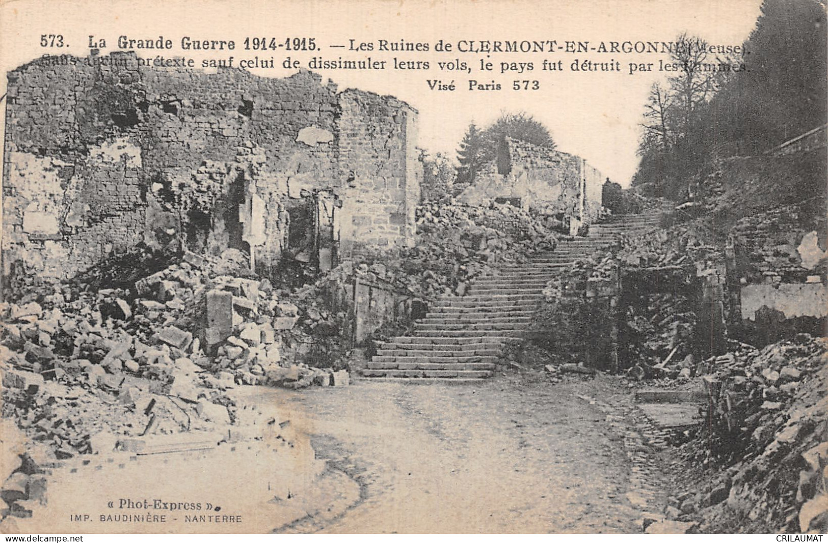 55-CLERMONT EN ARGONNE-N°T5063-A/0235 - Clermont En Argonne