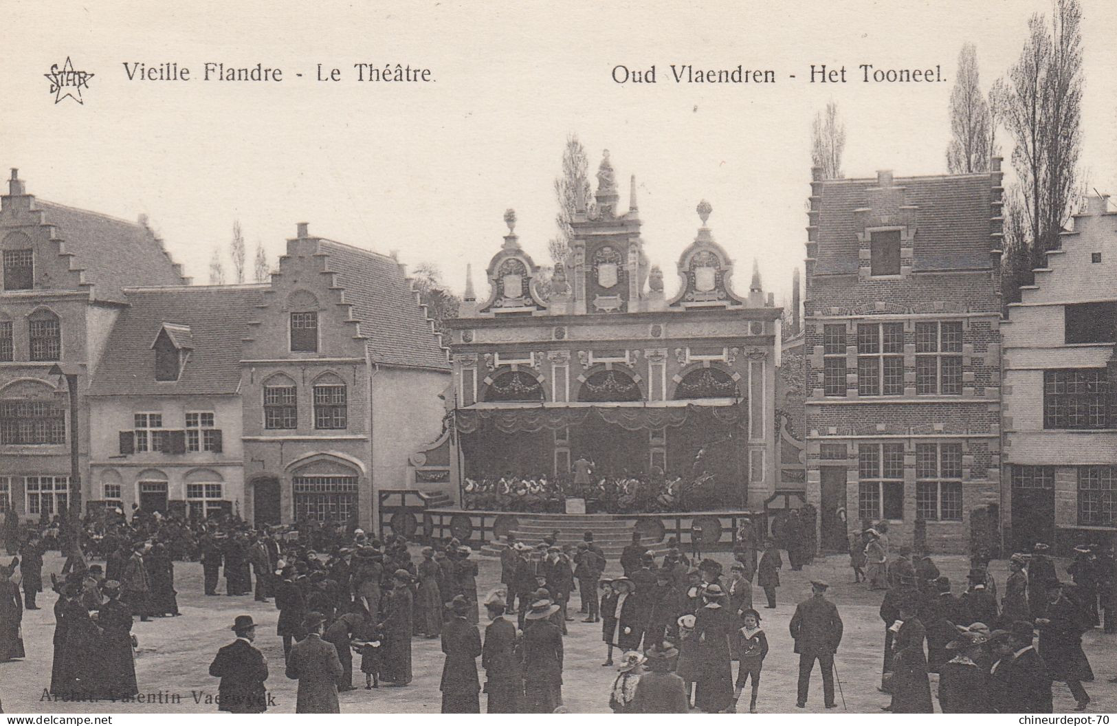 GAND  EXPOSITION 1913  VIEILLE FLANDRE  LE THEATRE - Gent