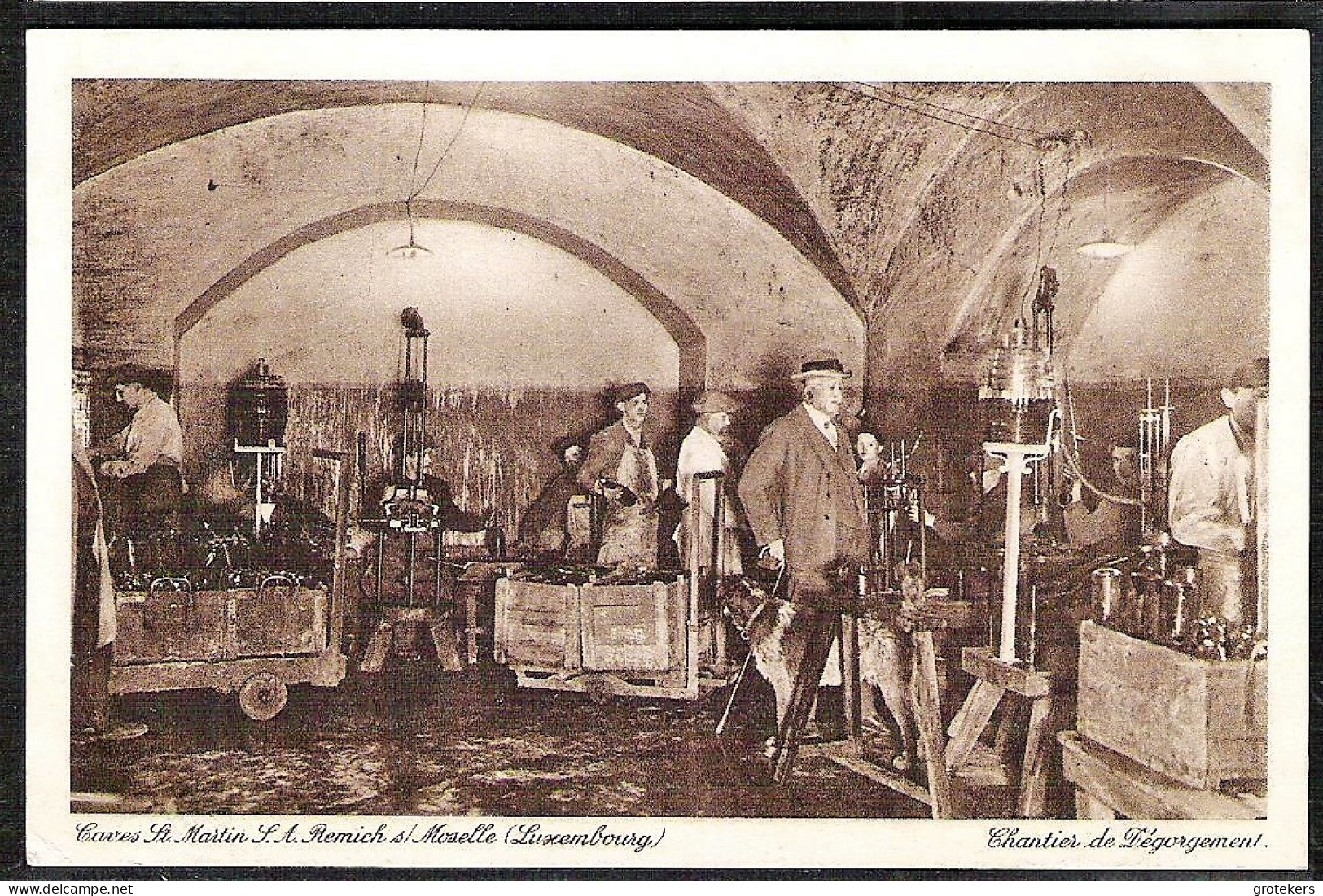 REMICH Caves St. Martin Chantier De Dégorgement ± 1932 - Remich