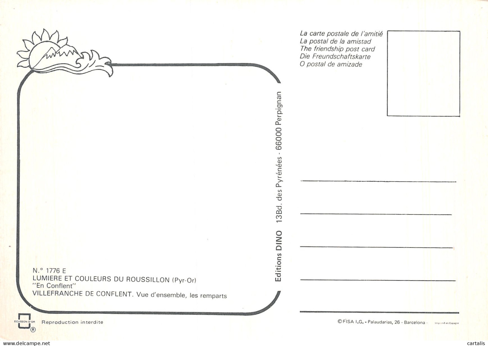 66-VILLEFRANCHE DE CONFLENT-N°4258-B/0361 - Otros & Sin Clasificación