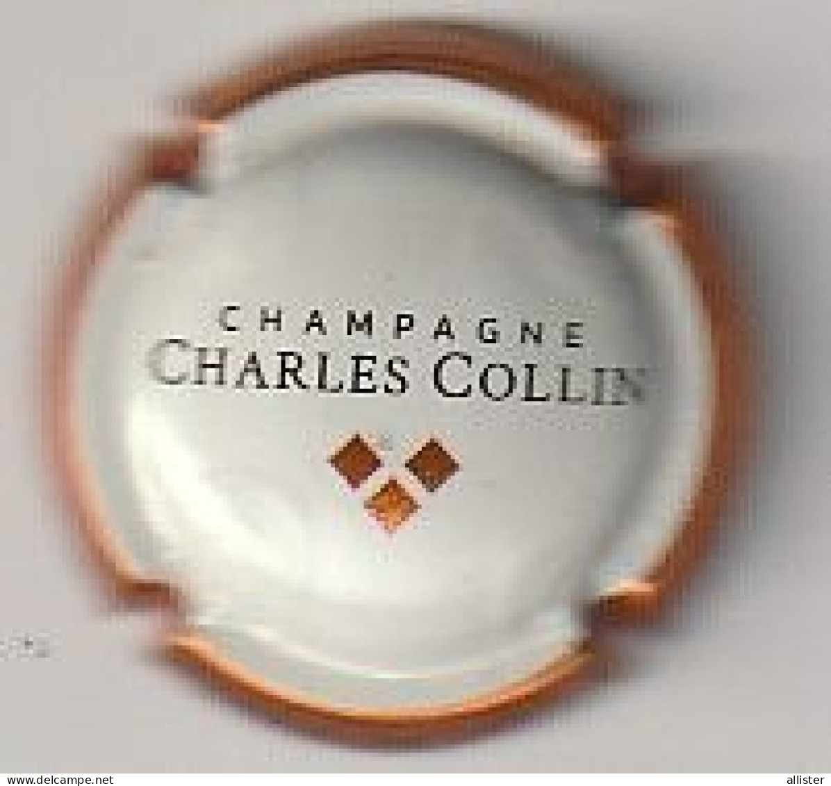 Capsule Champagne COLLIN Charles { N°26b : Crème Contour Cuivre ; AUBE Fontette } {S17-24} - Andere & Zonder Classificatie
