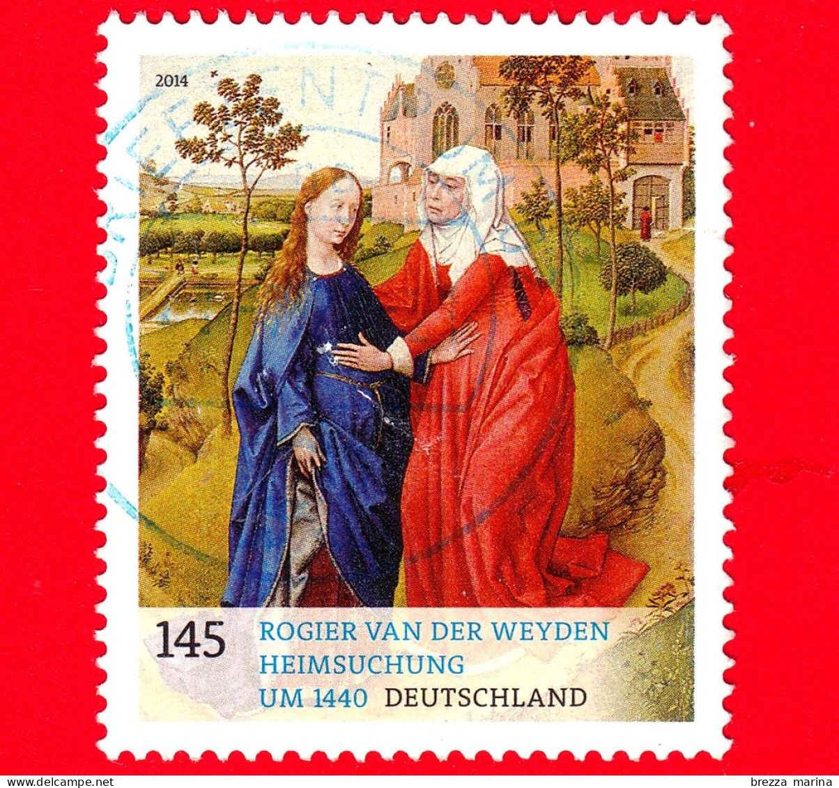 GERMANIA - Usato - 2014 - Tesori Dei Musei Tedeschi - Visitazione, Dipinto Di Rogier Van Der Weyden - 145 - Used Stamps