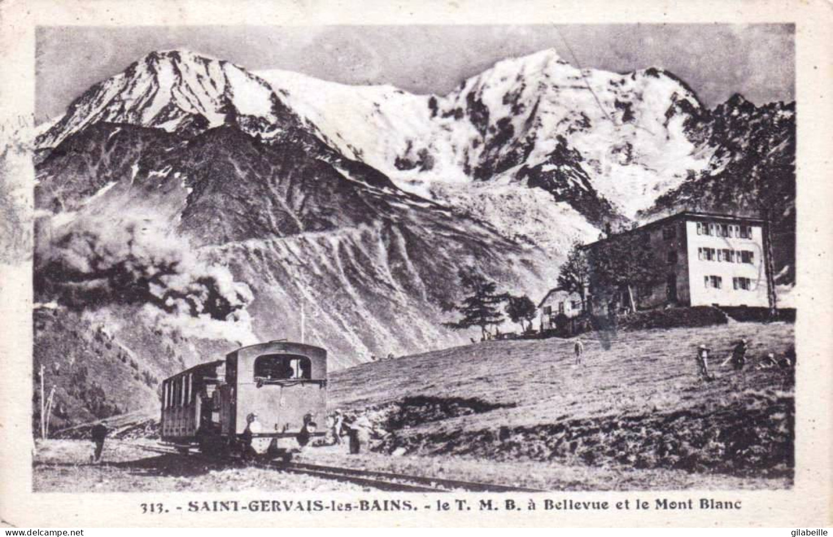 74 - Haute Savoie -  SAINT GERVAIS Les BAINS  -   Le Chemin De Fer Du Mont Blanc A Bellevue - Saint-Gervais-les-Bains