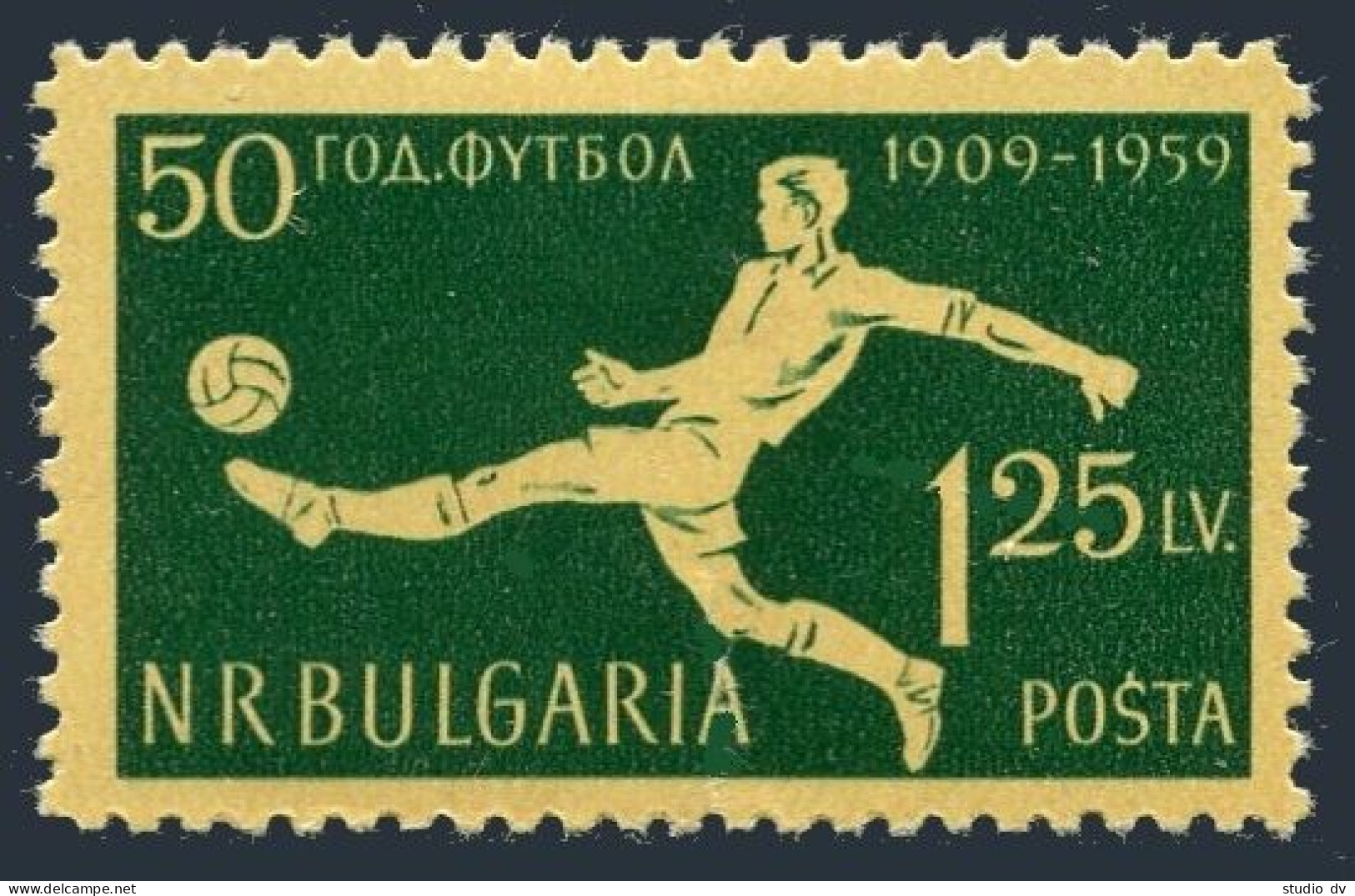 Bulgaria 1068, MNH. Michel 1135. 50 Years Of Bulgarian Soccer, 1959. - Neufs