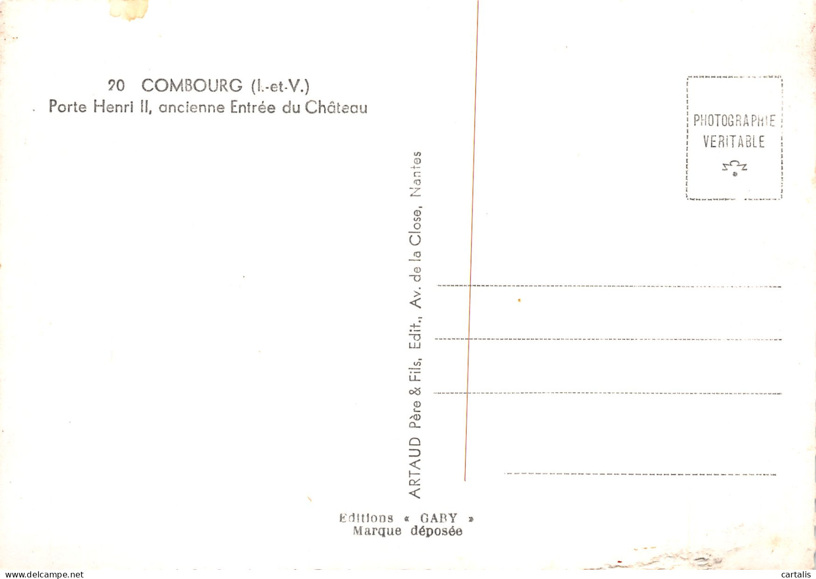 35-COMBOURG LE CHATEAU-N°4259-A/0317 - Combourg