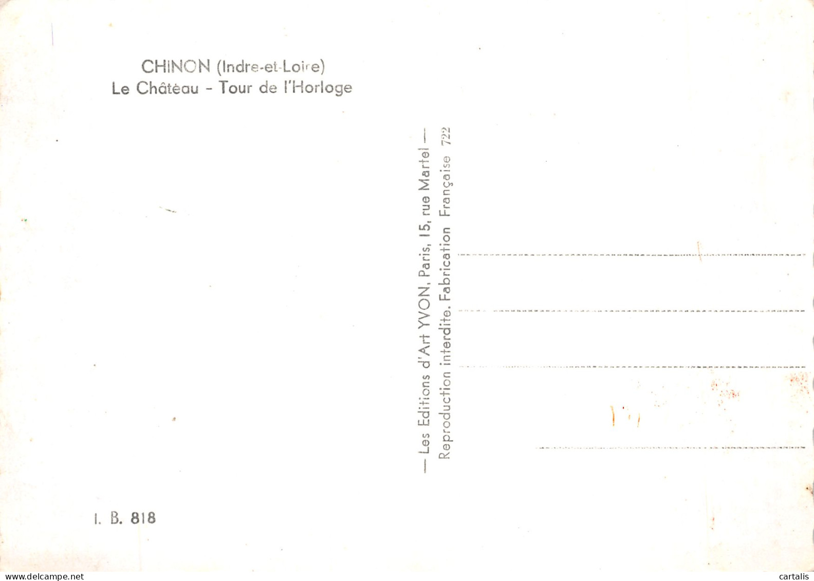 37-CHINON LE CHATEAU-N°4259-A/0327 - Chinon