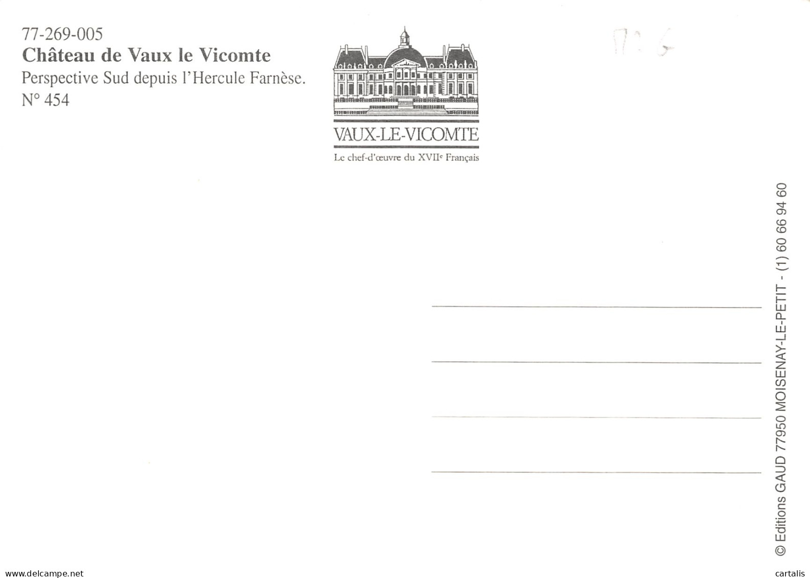 77-VAUX LE VICOMTE LE CHATEAU-N°4259-A/0177 - Vaux Le Vicomte
