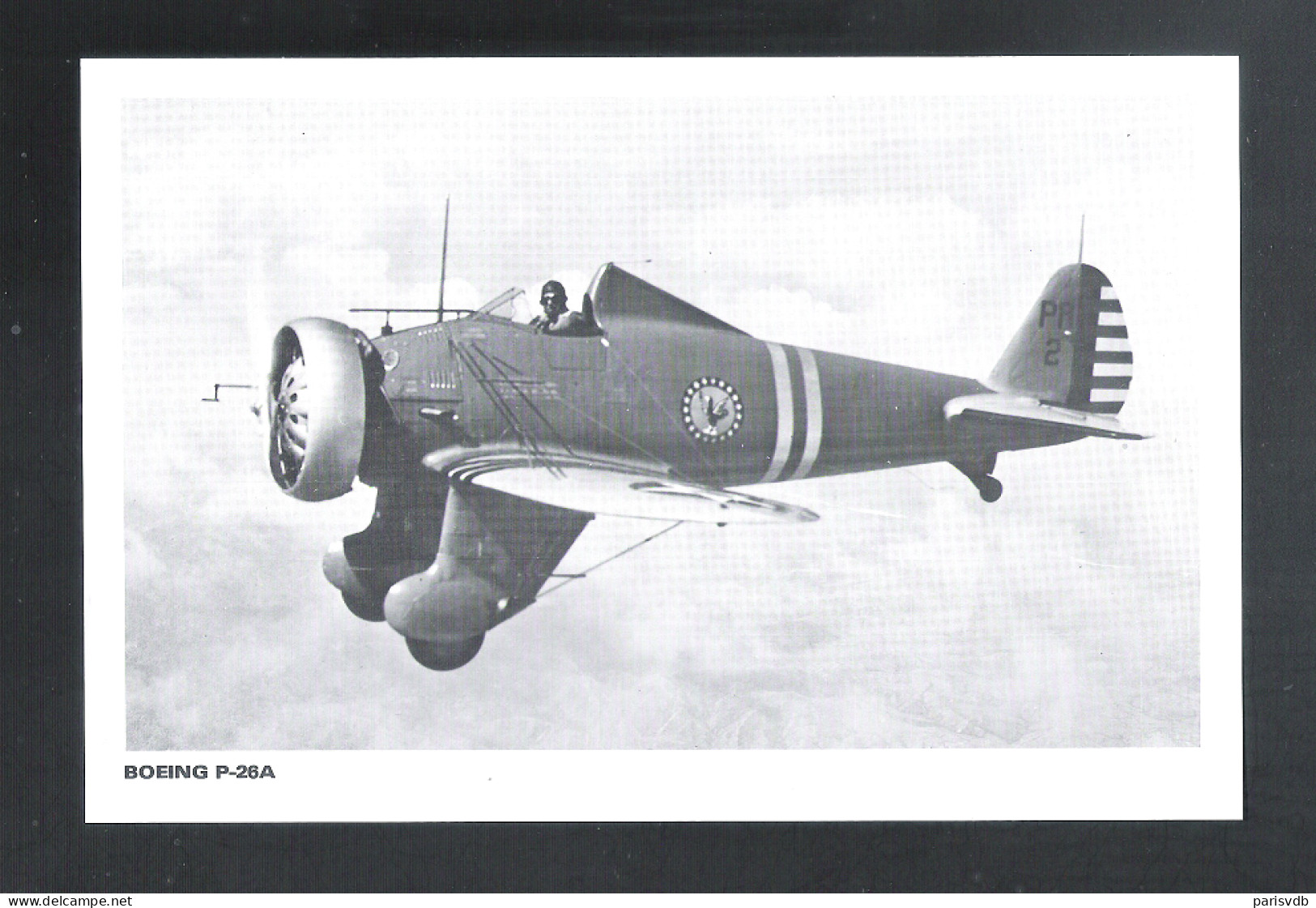 BOEING - BOEING  P-26A - 1932 ( AFM. 22 CM X 14,5 CM)   (2 Scans)  (12.918) - 1919-1938: Fra Le Due Guerre