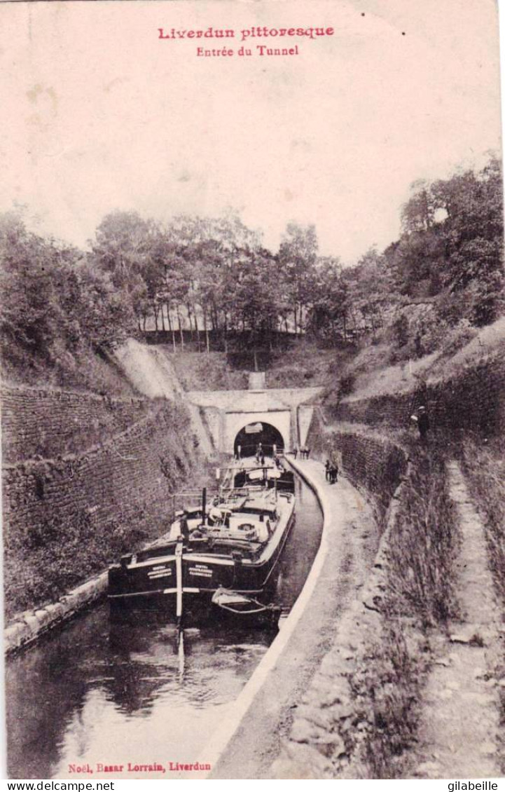 54 - Meurthe Et Moselle - LIVERDUN - Entrée Du Tunnel - Péniche - Liverdun