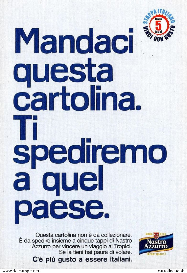 [MD9482] CPM - BIRRA NASTRO AZZURRO - PROMOCARD 4593 - PERFETTA - Non Viaggiata - Publicité