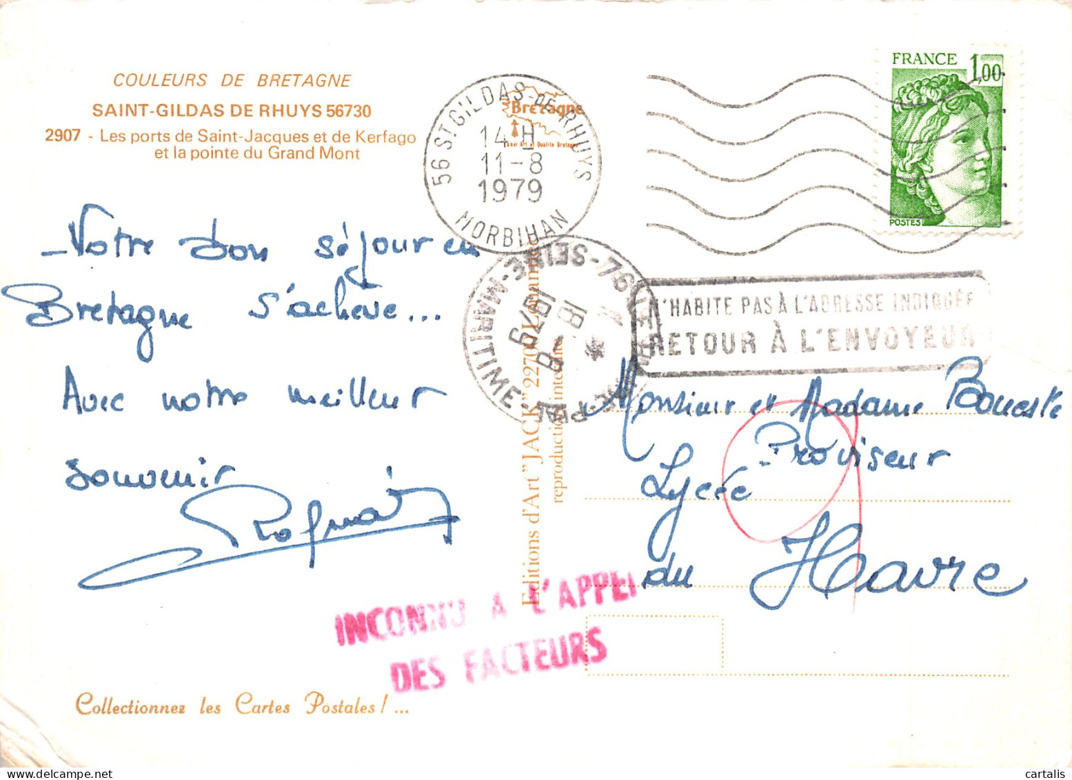 56-SAINT GILDAS DE RHUYS-N°4259-D/0279 - Other & Unclassified