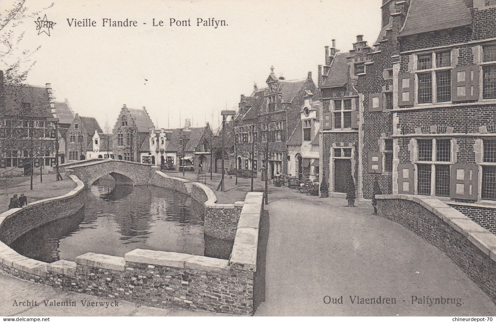 GAND  EXPOSITION 1913  VIEILLE FLANDRE  LE  PONT DE PALFYN - Gent