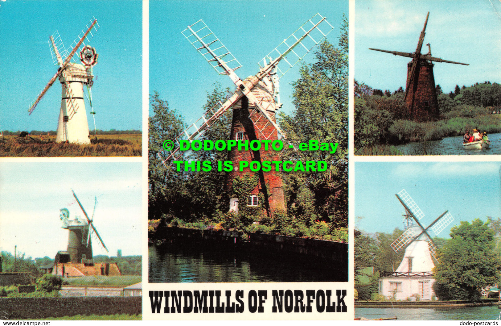 R484983 Windmills Of Norfolk. Colourmaster International. Precision. 1979. Multi - Welt