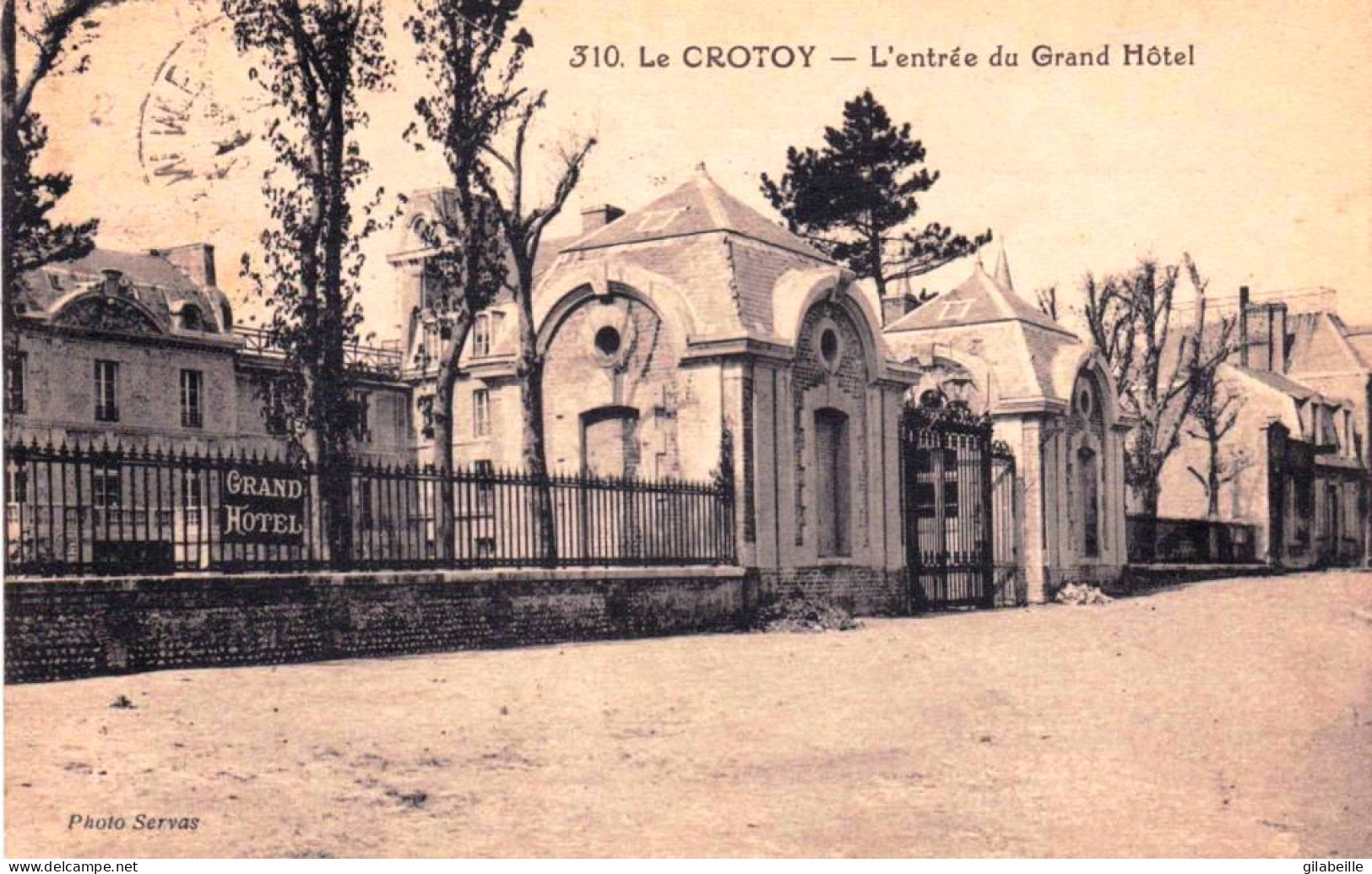 80 - Somme - LE CROTOY -     L'entrée Du Grand Hotel - Le Crotoy