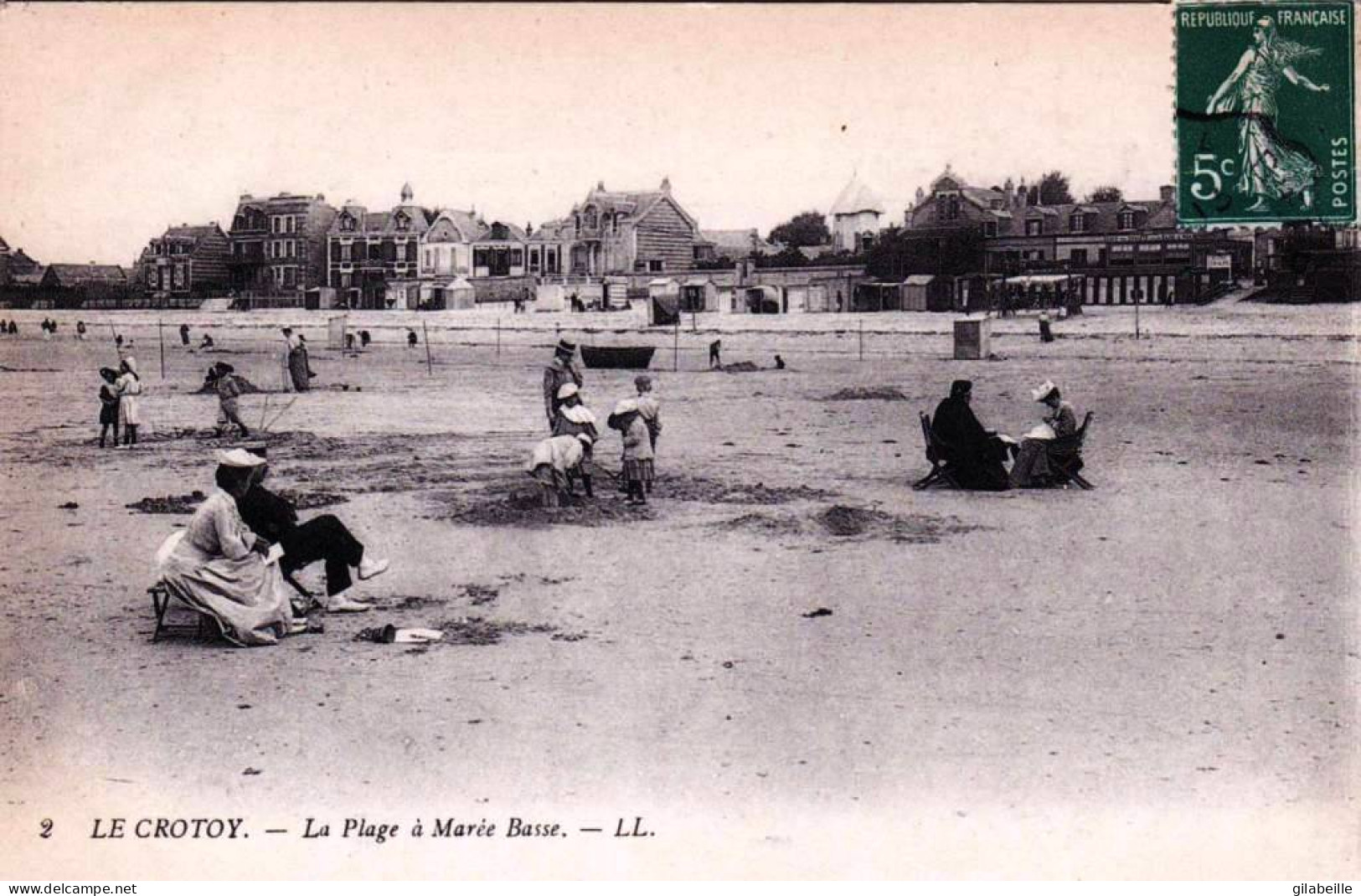80 - Somme - LE CROTOY -   La Plage A Marée Basse - Le Crotoy