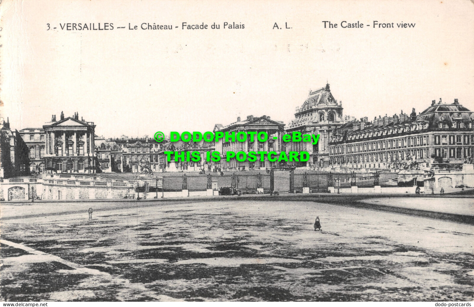 R485208 3. Versailles. Le Chateau. Facade Du Palais. A. L. Castle. Front View. A - Welt